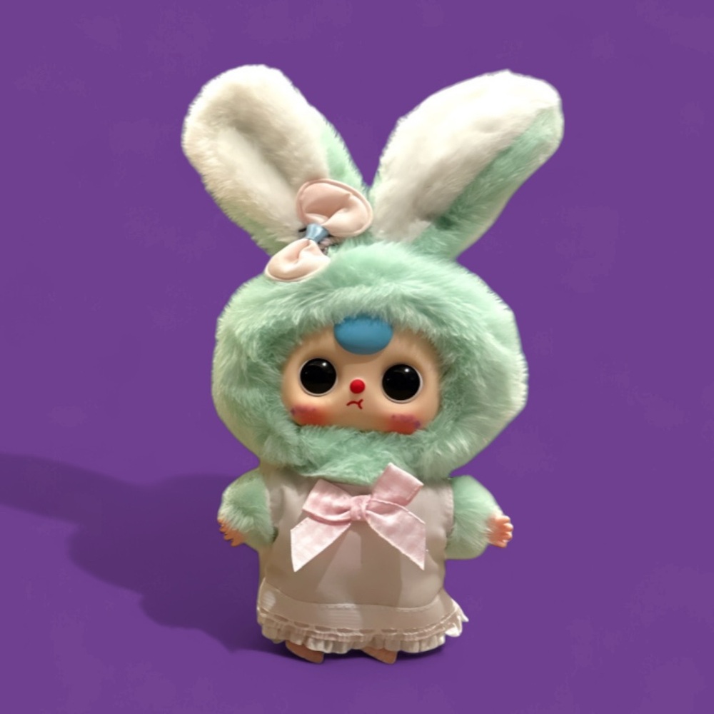 Baby Three Macaron Rabbit Stuffed Pendant - Picture 7 of 16